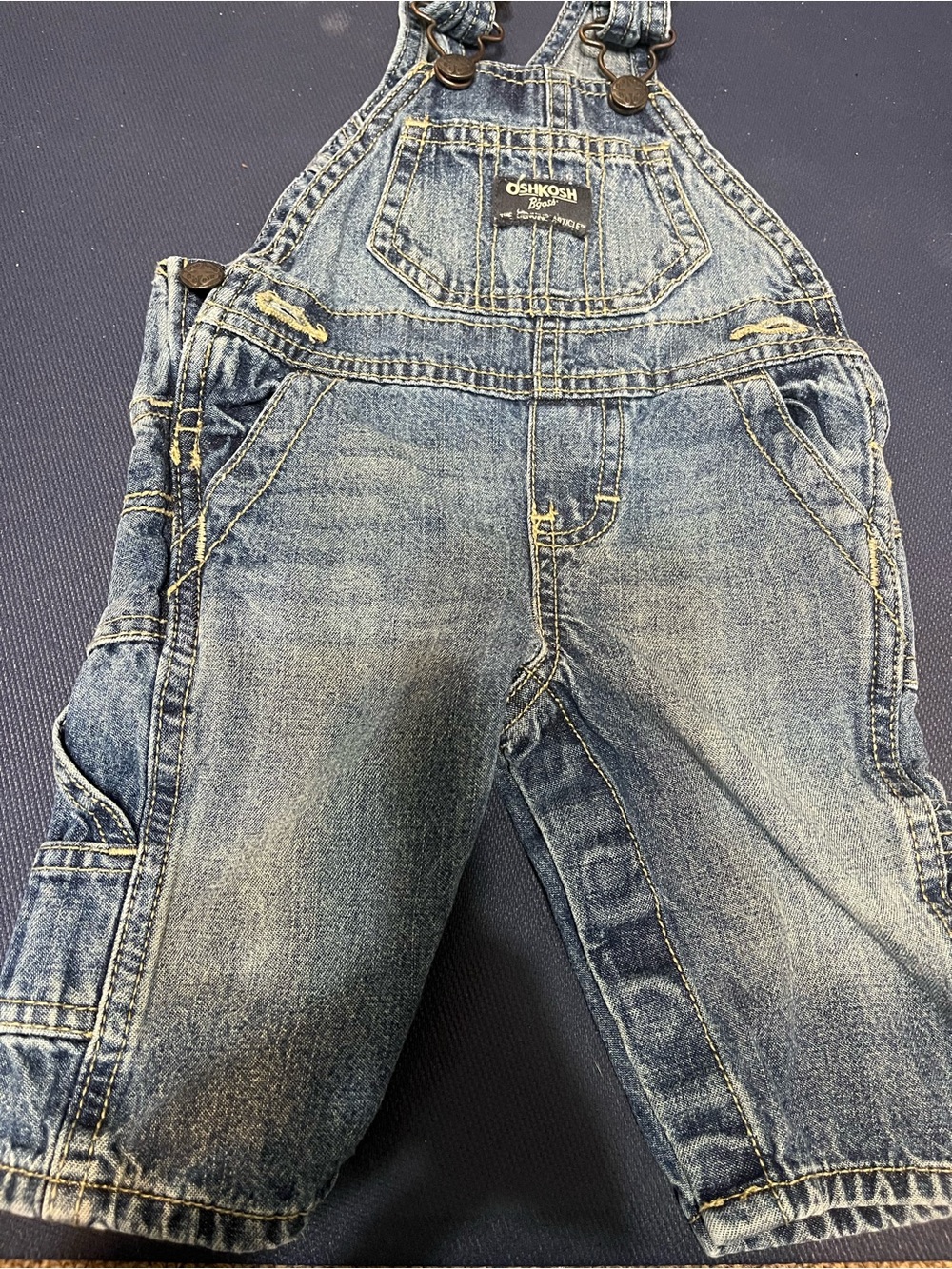 Baby OshKosh  Vintage Denim Overall Pants size 3 months like new!
